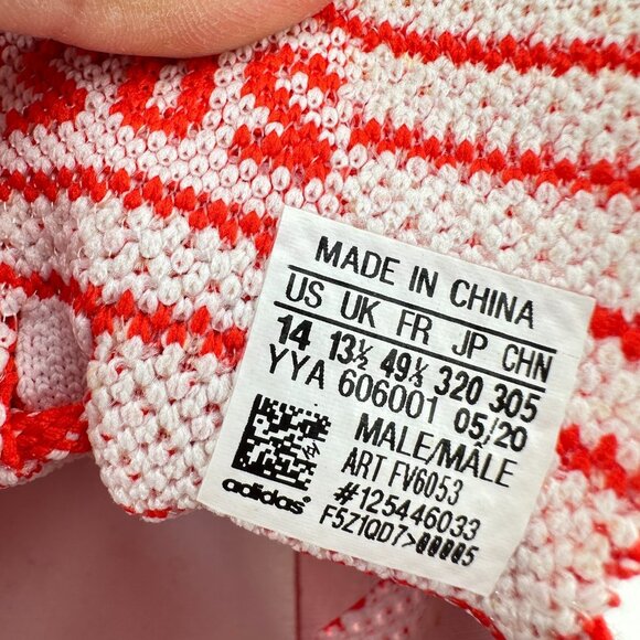 Adidas Ultraboost DNA Primeknit Men Size 14  FV6053 Active Red Running Shoes - Picture 10 of 11